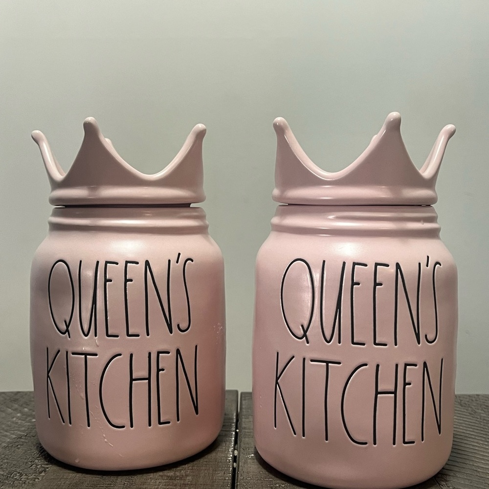 Rae Dunn Queen’s Kitchen canisters